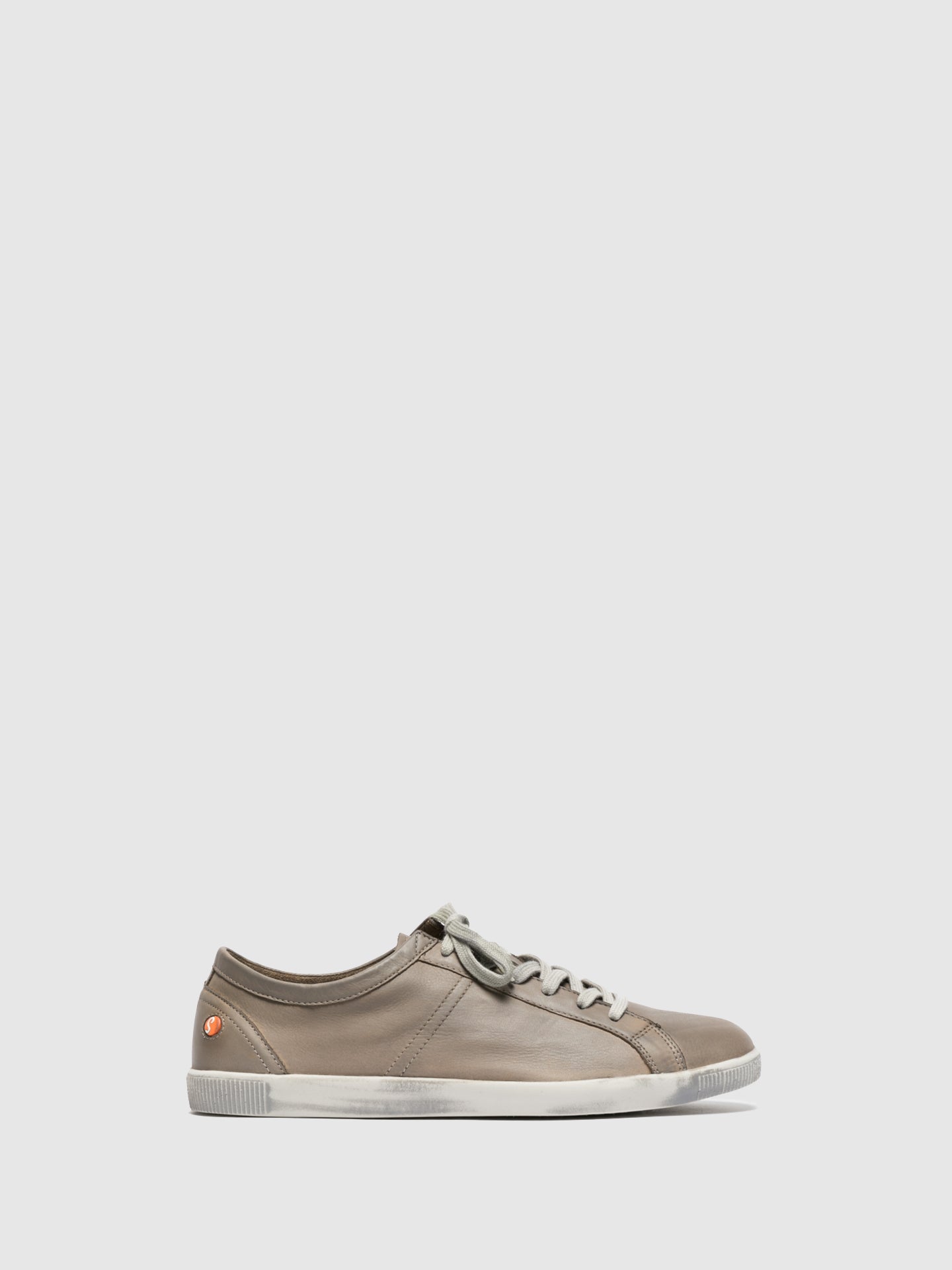 Softinos Tan Lace-up Trainers
